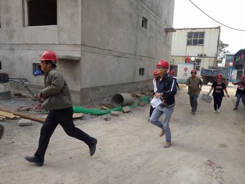 韓城分公司土建三項目部“觸電演練”加強安全管理提高防范能力