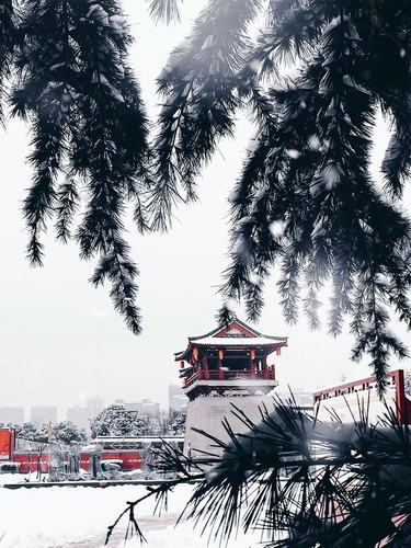 古城初雪，夢回大唐