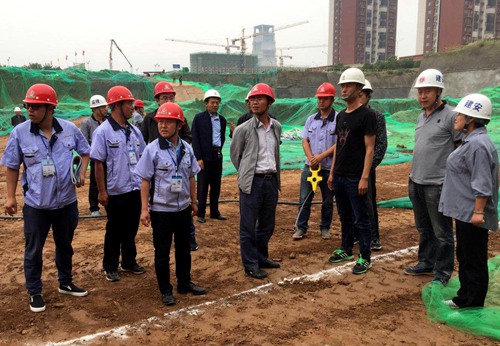 大秦置業(yè)公司：藍(lán)山水岸項目基坑驗槽順利推進(jìn)