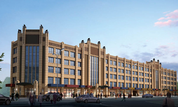 陜煤建設(shè)天工公司雅荷中央廣場1#、2#樓封頂