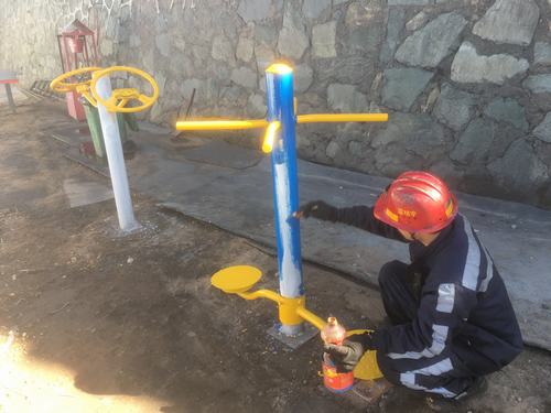 陜煤建設(shè)洗選煤運(yùn)營公司檸條塔運(yùn)營項目部：修舊利廢助力全民健身