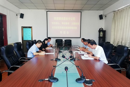 陜煤建設(shè)澄合分公司召開對照黨章黨規(guī)找差距暨調(diào)研檢視問題專題會