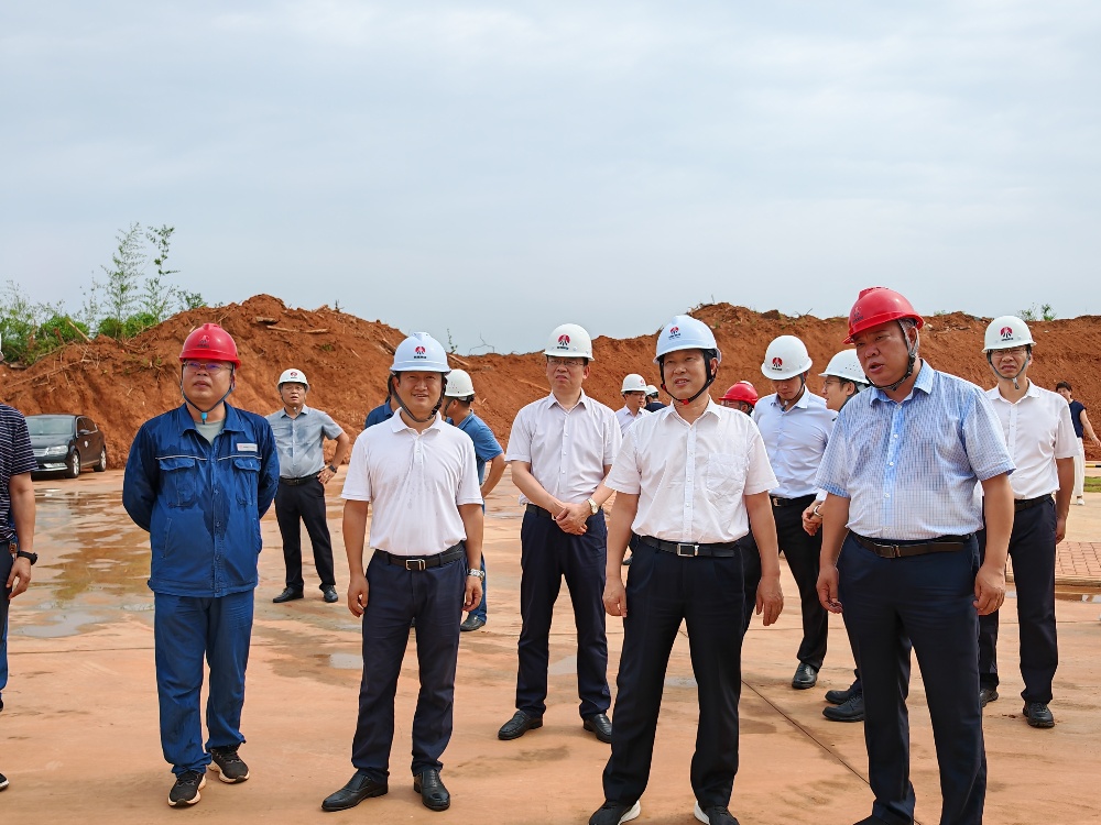 岳陽市委副書記、市長李摯一行深入天工公司項目一線檢查指導