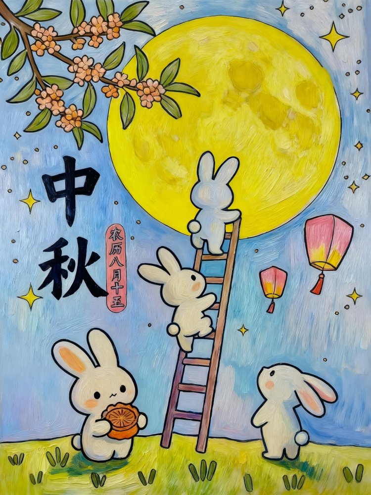 喜迎團圓月，妙筆繪中秋